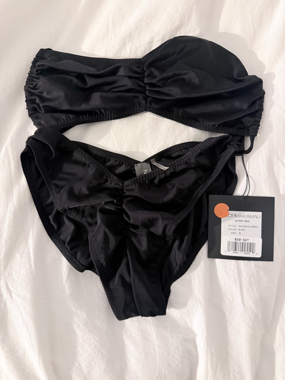 Norma Kamali Black Bikini Set